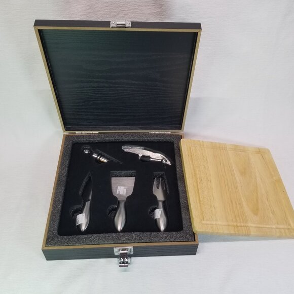 Cheese Gift Wine Gifts Knife Set Cutting Board Wine Tool - Picture 4 of 5